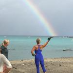 We had full blue skies, mist, rain, numerous whales breeching under the rainbows, and the most extraordinary natural phenomena which even the photos don't do justice!  Most people had never seen the TRIPLE RAINBOWS that showed up to bless our day.